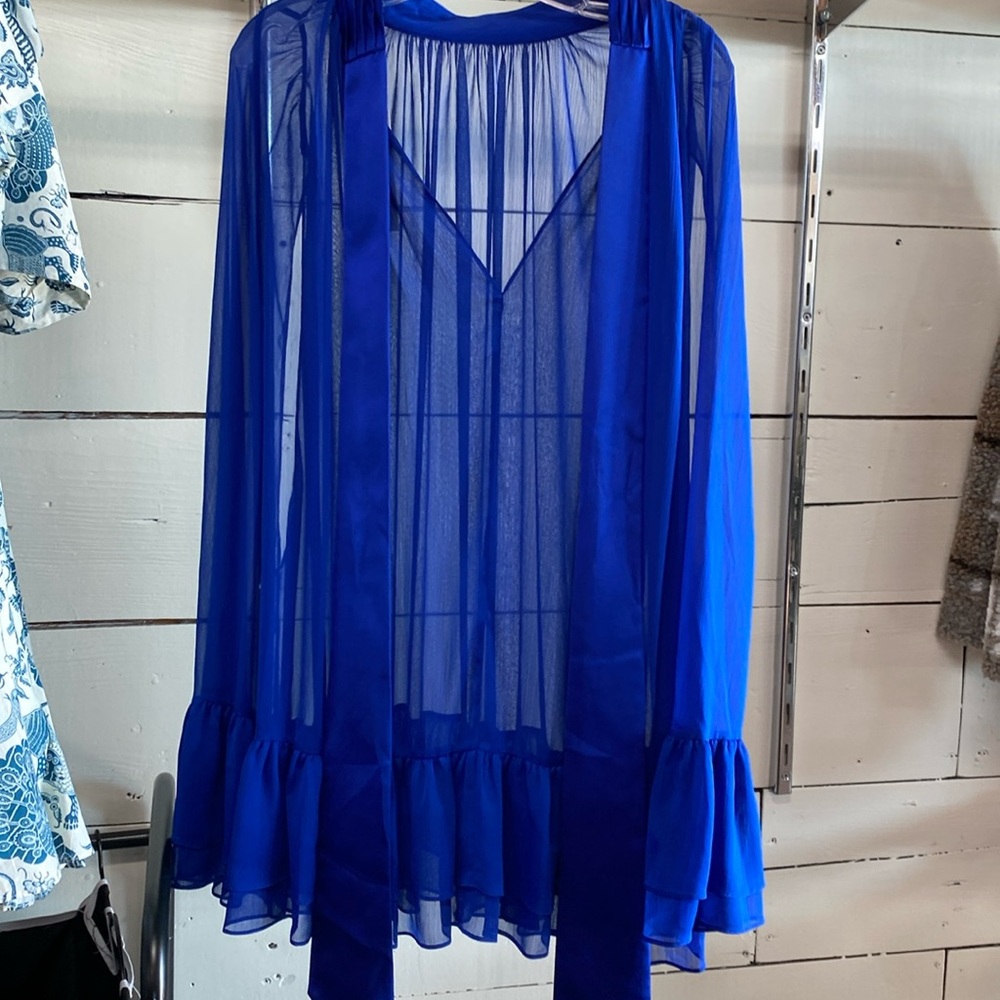Royal Blue, Solid, Sheer